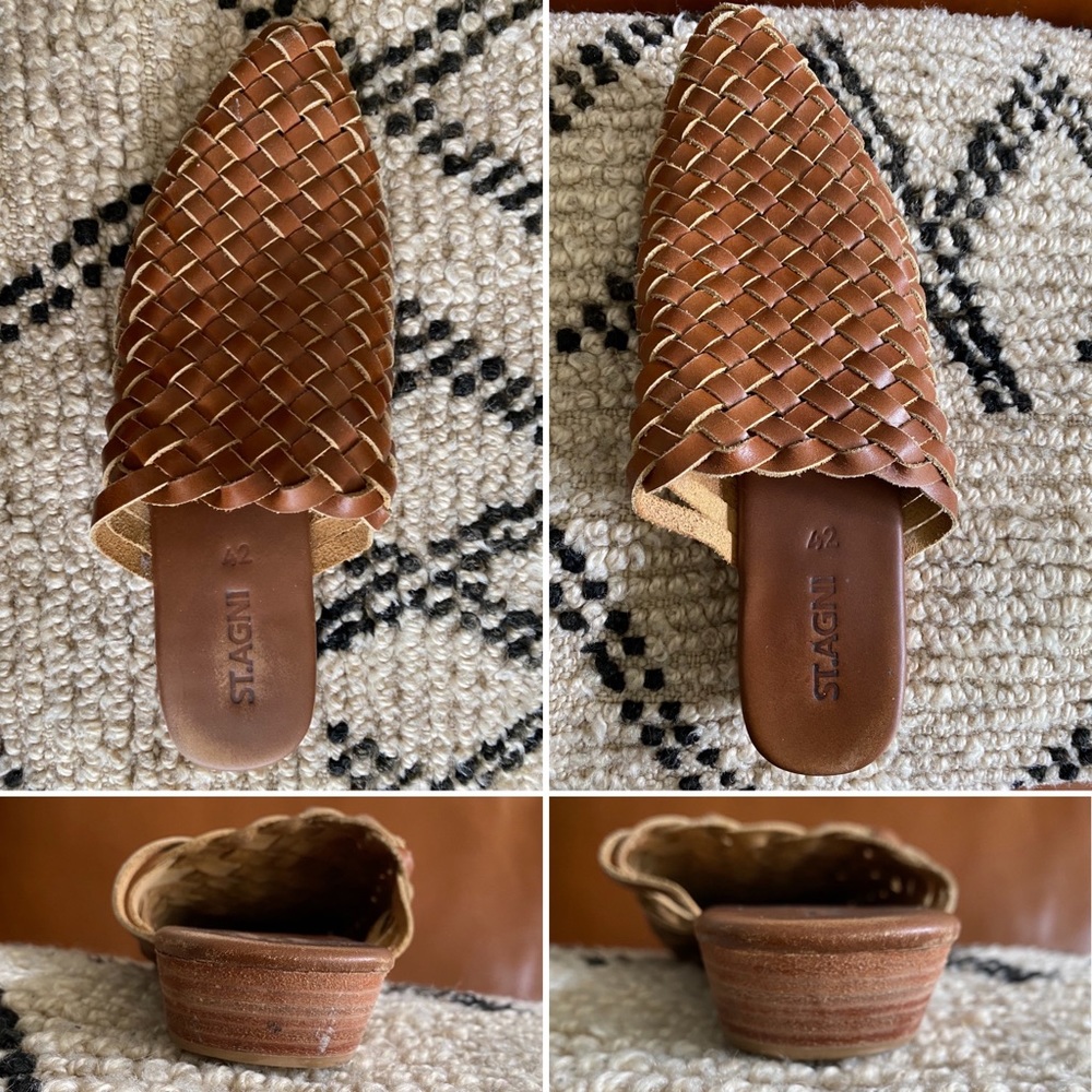 St Agni Woven Slides sz 42